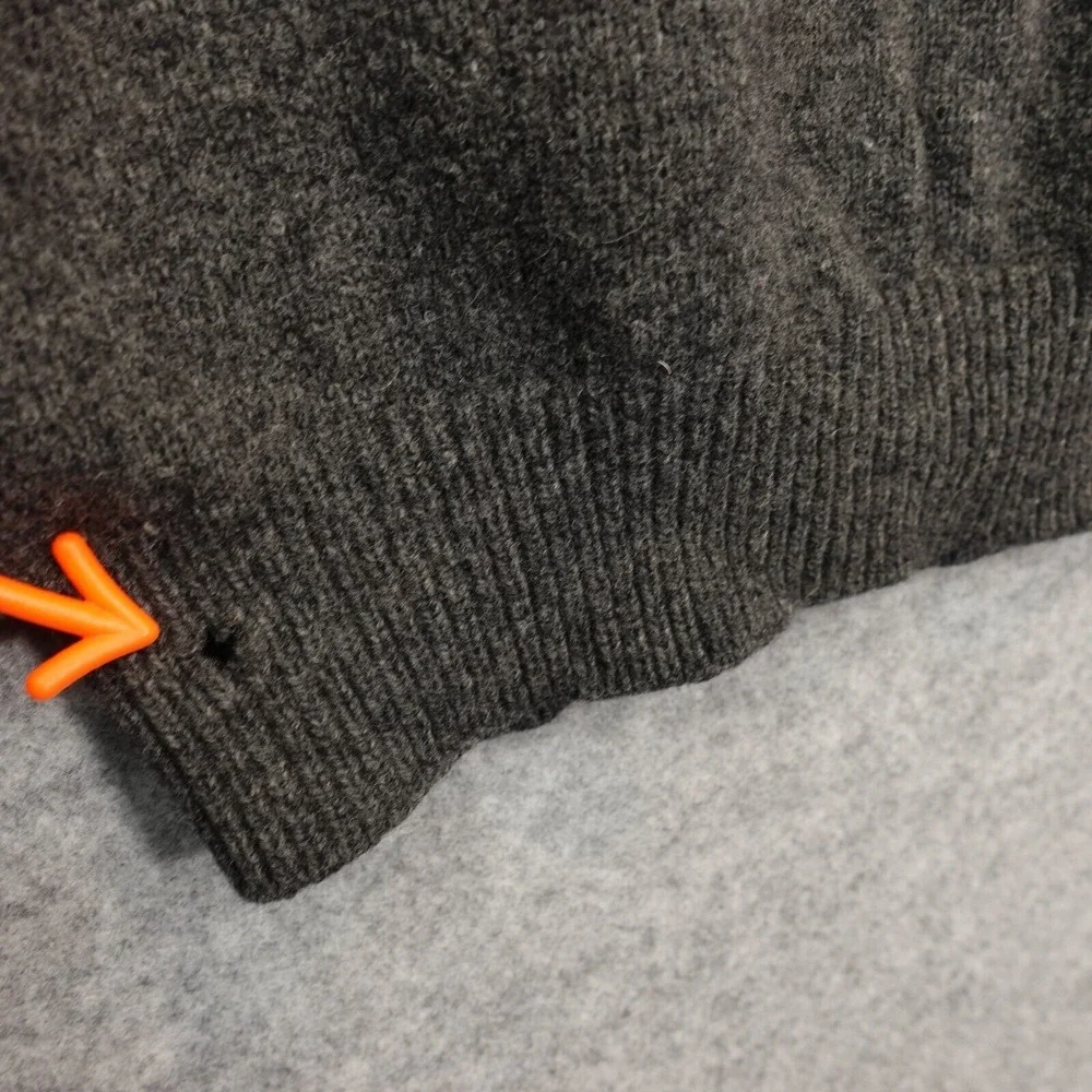 Vintage 90s POLO RALPH‎ LAUREN Sweater Mens L Heather High Neck Wool Quarter Zip